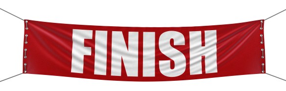 Finish Banner (clipping path included)