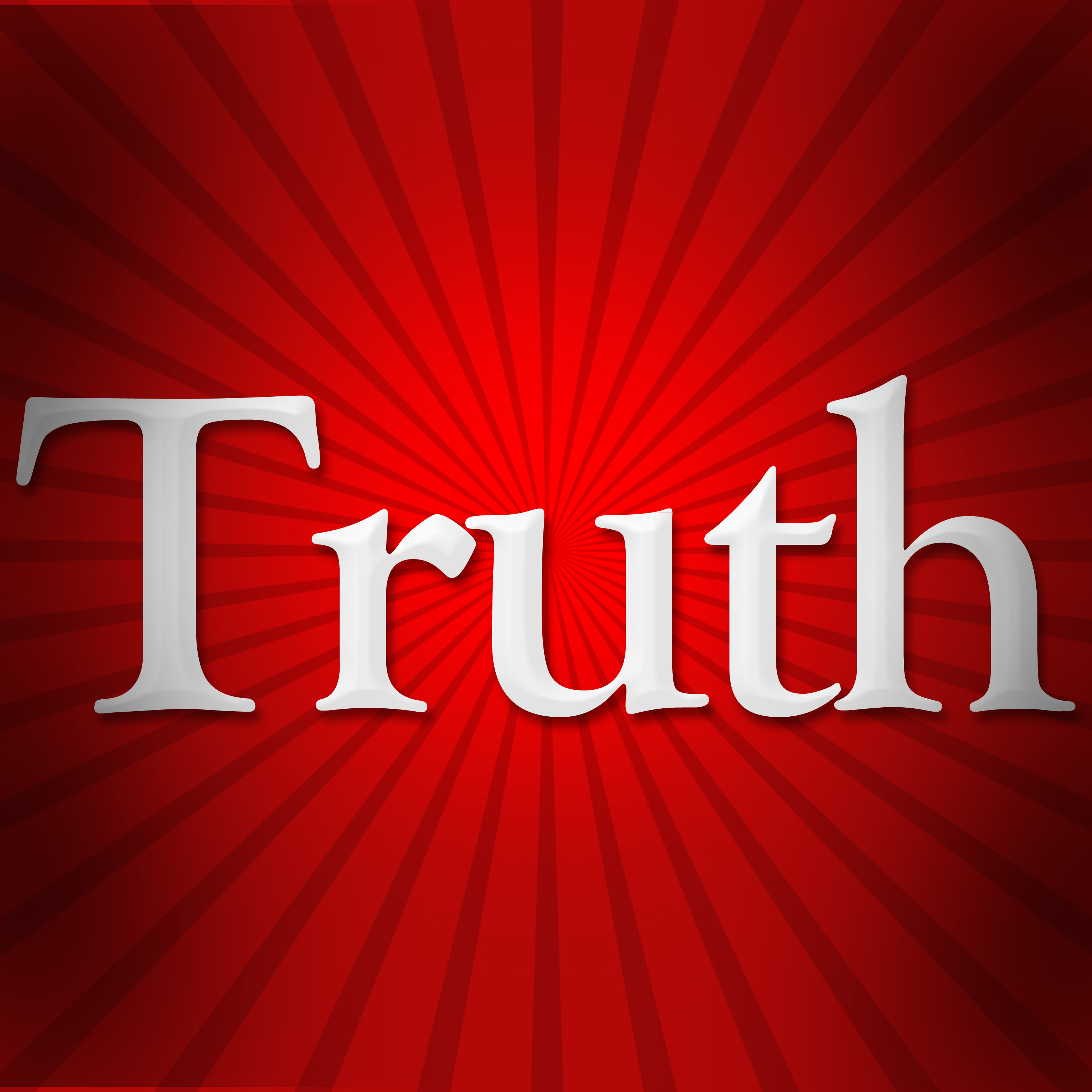 Truth Text Red Black Burst
