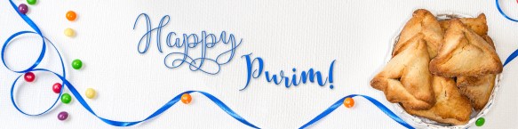 Purim banner, holiday greeting